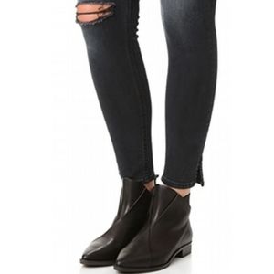 Women's Coclico Black leather Arne booties sz 40